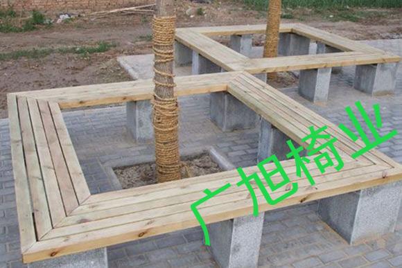 实木公园椅定制